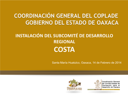 Coordinación General Del Coplade Gobierno Del Estado De Oaxaca