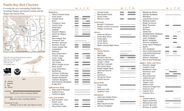 Padilla Bay Bird Checklist