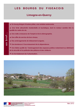 LES BOURGS DU FIGEACOIS Limogne-En-Quercy E N B Re F