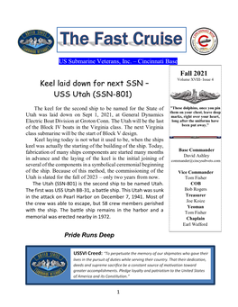 The Fast Cruise USSVI – Cincinnati Base