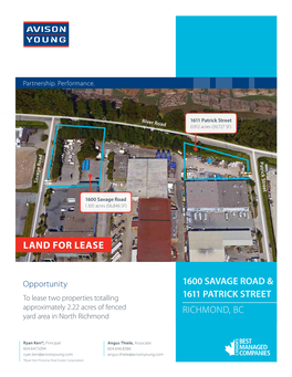 Land for LEASE