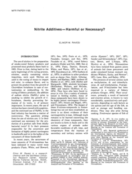 Nitrite Additives- Harmful Or Necessary?