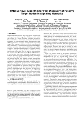 PANI: a Novel Algorithm for Fast Discovery of Putative Target Nodes in Signaling Networks