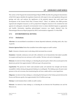 Geology and Soils