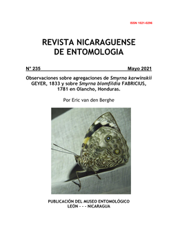 Revista Nicaragüense De Entomología. Número 73. 2013