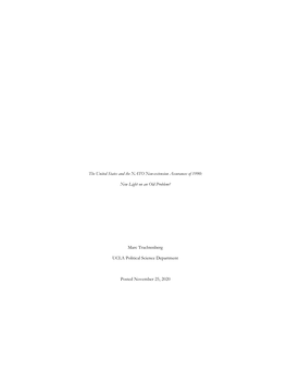 The United States and the NATO Non-Extension Assurances of 1990