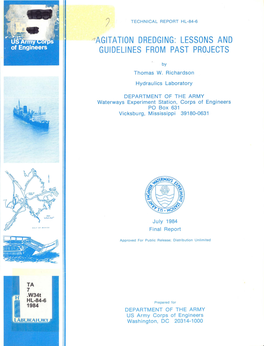 Agitation Dredging: Lessons and Guidelines from Past Projects