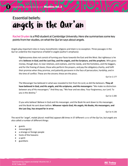 Angels Play Important Roles in Many Monotheistic Religions and Islam Is No Exception