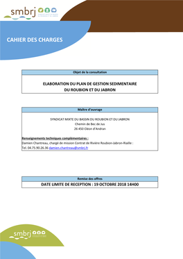 CCTP Plan De Gestion Sédimentaire.Pdf