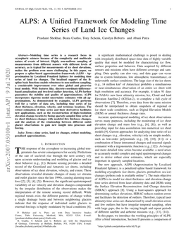 A Unified Framework for Modeling Time Series of Land Ice Changes