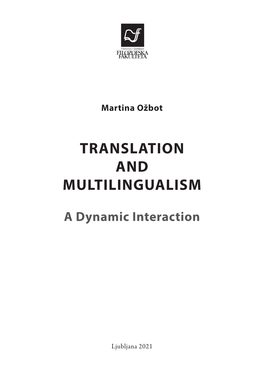 Translation and Multilingualism