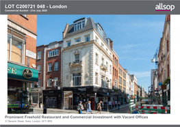 London Commercial Auction - 21St July 2020