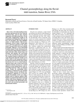 Channel Geomorphology Along the Fluvial- Tidal Transition, Santee River, USA