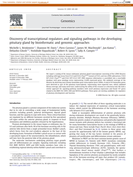 Genomics 93 (2009) 449–460