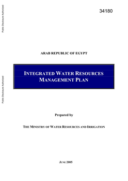 Integrated Water Resources Management Plan