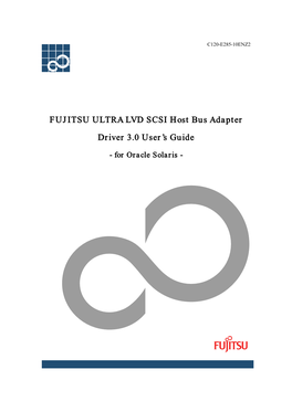 FUJITSU ULTRA LVD SCSI Host Bus Adapter Driver 3.0 User's Guide