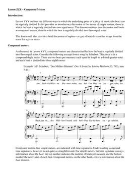 Lesson ZZZ – Compound Meters Introduction