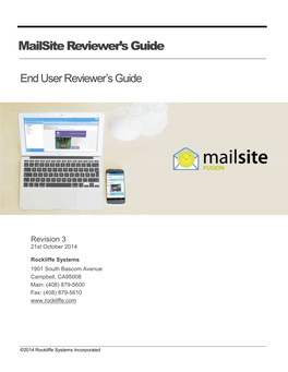 9.1 Mailsite Reviewer's Guide