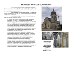 Historique Eglise De Glamondans