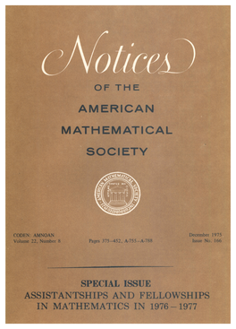 Notices of the American Mathematical Society