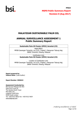 Sustainable Palm Oil Cluster Jerantut (C5)