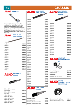 Chassis Irs Axles Axle Beams Axle Beams 40Mm Square 45Mm Square 1400Kg