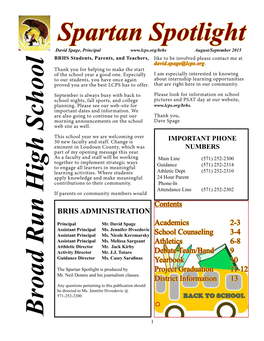 Spartan Spotlight Broad Run High School