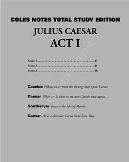 Julius Caesar Act I