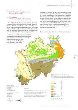 Kulturlandschaftlicher Fachbeitrag Zur Landesplanung in Nordrhein-Westfalen // 2007 Kapitel Kulturlandschaftsgenese Von Nordrhein-Westfalen 5