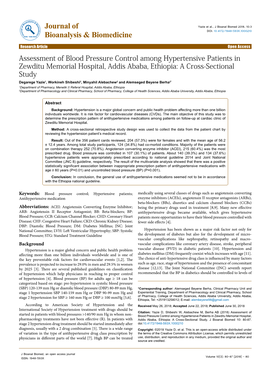 Assessment of Blood Pressure Control Among