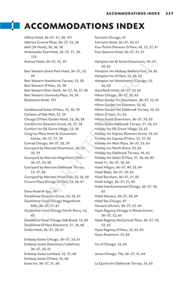 RESTAURANT INDEX Note: Page Numbers in Boldface Type Indicate Restaurant Profiles