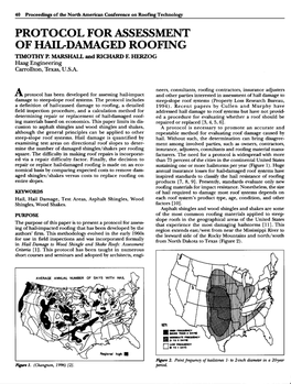 Protocol for Assessment of Hail-Damaged Roofing