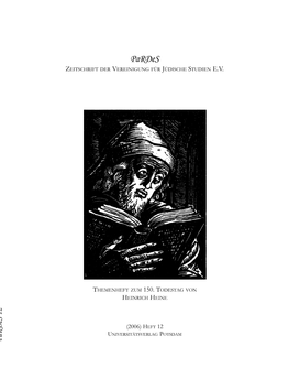 Pardes : Zeitschrift Der Vereinigung Für Jüdische Studien Ev