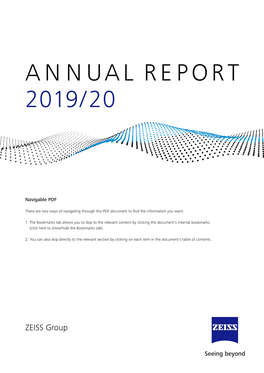 Annual Report 2019/20 of the ZEISS Group