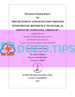 HR Recruitment Study Manjilas Double Horse