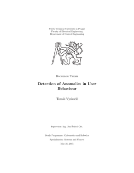 Detection of Anomalies in User Behaviour