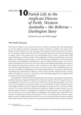 Parish Life in the Anglican Diocese of Perth, Western Australia – the Bellevue – Darlington Story Michael Evers and Philip Biggs1