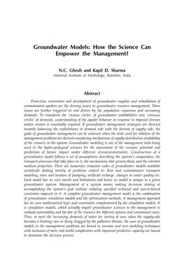 Groundwater Models: How the Science Can Empower the Management?