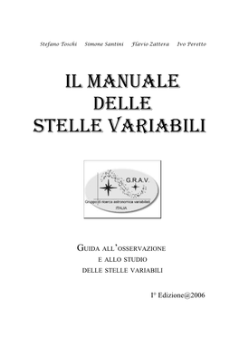 Il Manuale Delle Stelle Variabili