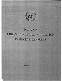 Data on Urban and Rural Population in Recent Censusespdf