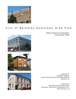 City of Berkeley Downto W N Area Plan