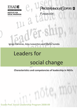 Leaders for Social Change