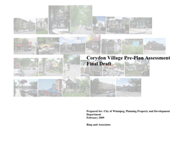 Corydon Village Pre-Plan Assessment Final Draft