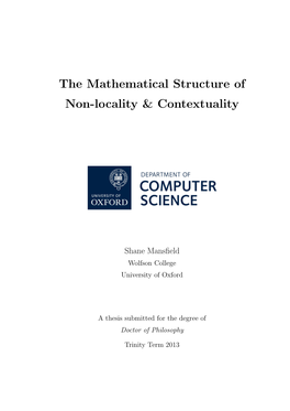 The Mathematical Structure of Non-Locality & Contextuality