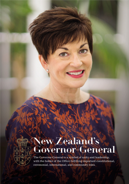 The Governor-General of New Zealand Dame Patsy Reddy