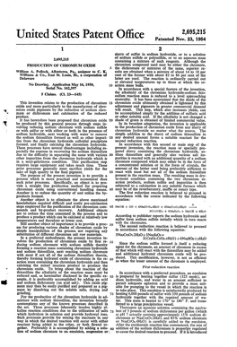 United States Patent Office Patented Nov