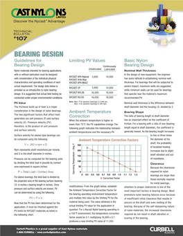 Guidelines for Bearing Design Using Nylon Materials