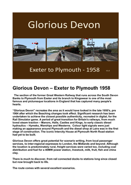 Glorious Devon – Exeter to Plymouth 1958