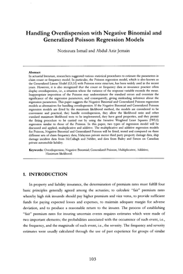 Handling Overdispersion with Negative Binomial and Generalized Poisson Regression Models