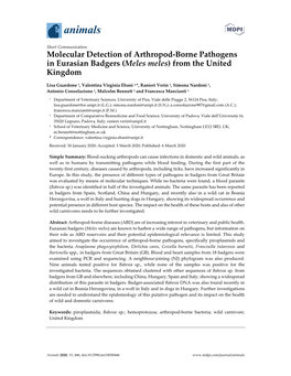 Molecular Detection of Arthropod-Borne Pathogens